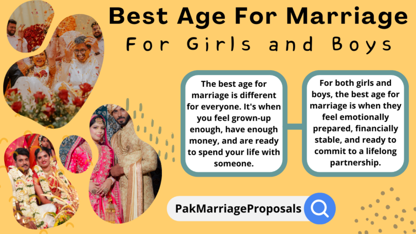 Best Age For Marriage For Girls and Boys